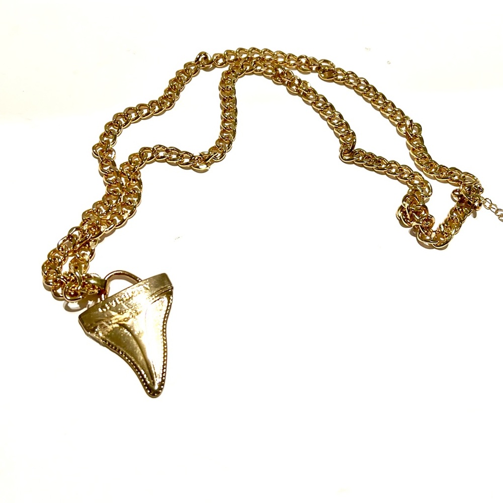 Givenchy Gold Shark Tooth Necklace